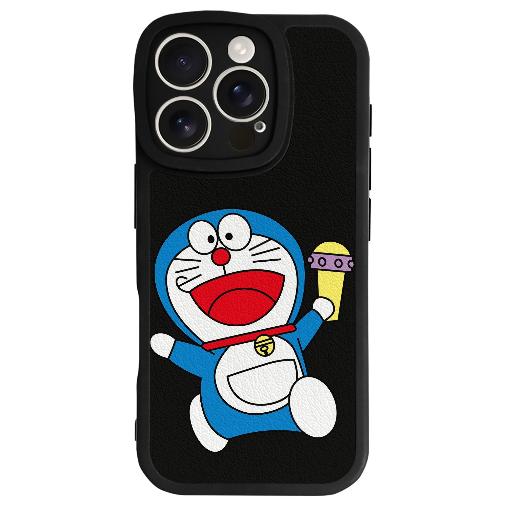 （画像用） ドラえもん Doraemon 【iPhone 16シリーズ対応】シリコンスマホケース（レザー調） 材質：シリコン